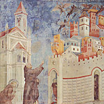 La cacciata dei diavoli da Arezzo [Giotto, 1296-1305] Basilica di Assisi (PG)