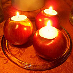 apple candles